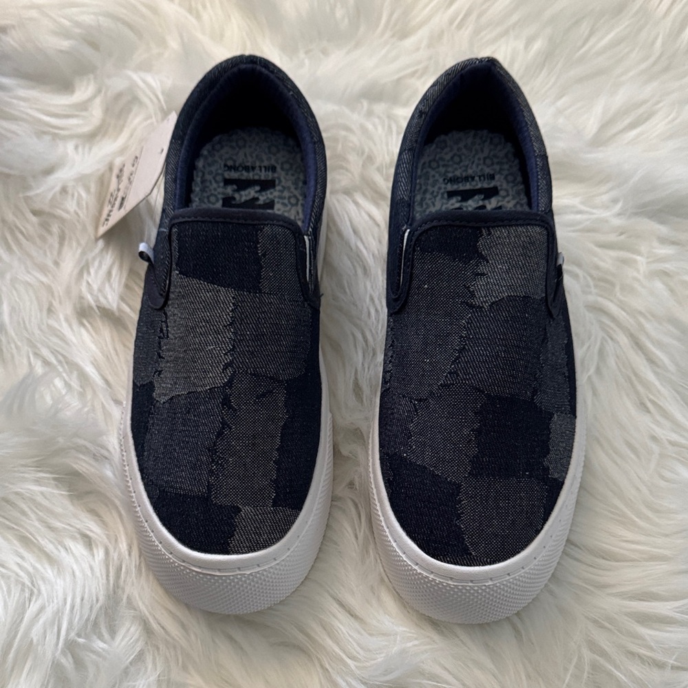 Billabong Women's Denim Blue Slip-On Sneakers - Picture 3 of 9